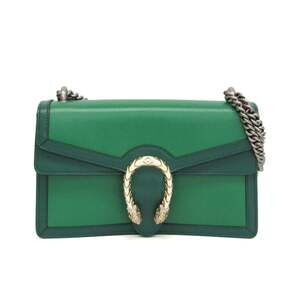 Gucci Dionysus 400249 Women's Leather Shoulder Bag Green